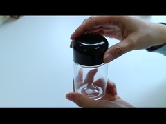 ABSキャップ付きガラスボトル 化粧品の包装ボトル