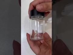 Glastank kinderbestendige met helder witte zwarte geurvrije dop