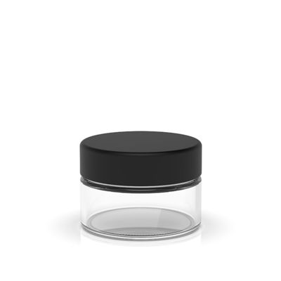 Flower Glass Concentrate Jars 1oz  2oz Glass Jars Clear Black Different Size Glass Bottles