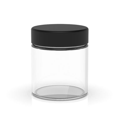 Cr Lids Smell Proof Jars Airtight 3oz White Glass Jars With Lids Flower Packaging