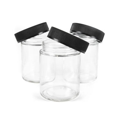 ChildProof 4 Oz Jars With Lids Transparent 4 Oz Glass Containers With Lids