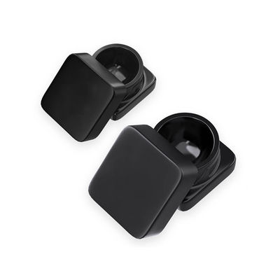 9ml Glass Concentrate Container Child Resistant Black Glass Cosmetic Jars Square