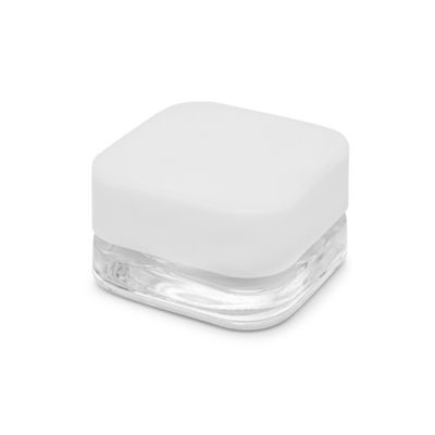 Clear Child Proof Container  5ml Square Child Resistant Glass Jar