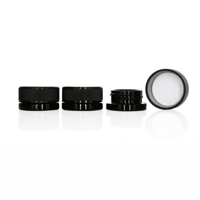 9ml Black UV Glass Jars Storage Child Resistant Glass Jar