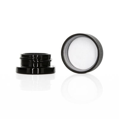 9ml Black UV Glass Jars Storage Child Resistant Glass Jar