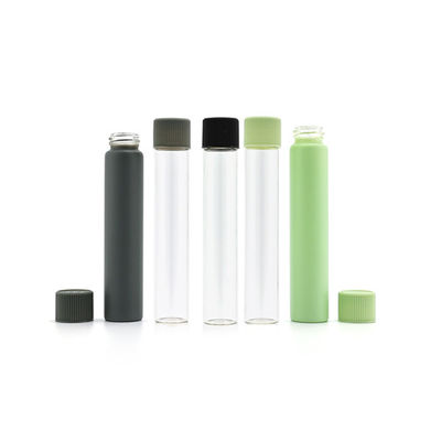 120mm Child Resistant Clear Glass Tube White Black Matte Glass Joint Tube Sprayed