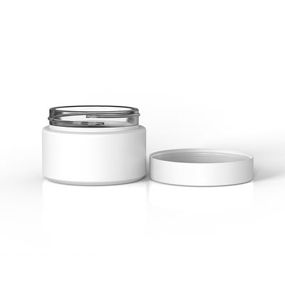 2oz Matte White Glass Jar Child Proof White Glass Jars With Lids