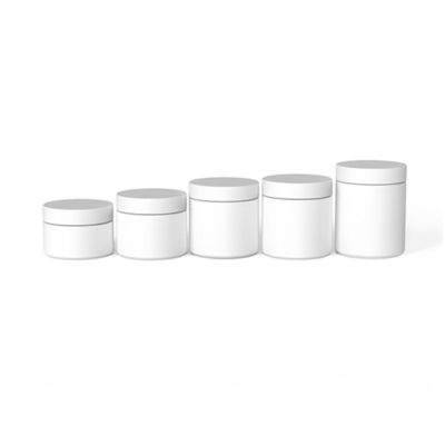 2oz Matte White Glass Jar Child Proof White Glass Jars With Lids