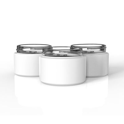 2oz Matte White Glass Jar Child Proof White Glass Jars With Lids