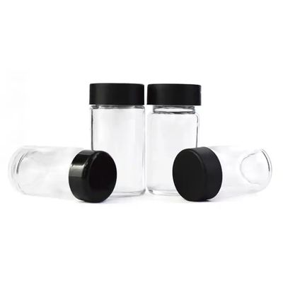 Custom Storage Airtight Glass Jars Eco Bulk With Child Proof Smell Proof Cap