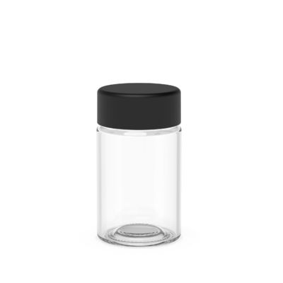 Glass Jar 5 Pack Tube Clear Metallic Colour Cap Of Jars Custom Child Proof Glass Jar With Box Smooth Smell Proof Lid