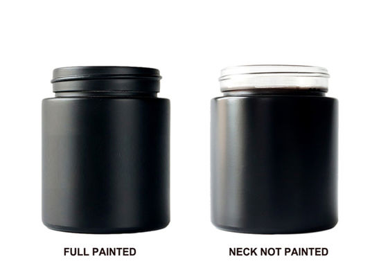 Custom 2oz 3oz 4oz 5oz Child Resistant Matte Black Jar Flower Packaging Glass Jar With Black Plastic Screw Lid