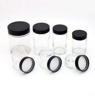 Child Safe Original Small Packaging Cosmetics Glass Containers With Lid Wholesale
