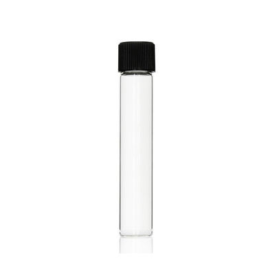 120mm Child Resistant Clear Glass Tube White Black Matte Glass Joint Tube Sprayed