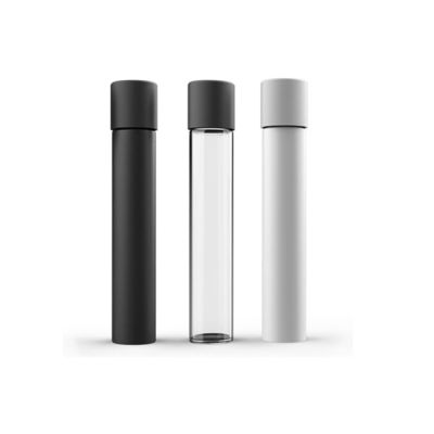 120mm Child Resistant Clear Glass Tube White Black Matte Glass Joint Tube Sprayed