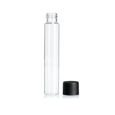 120mm Child Resistant Clear Glass Tube White Black Matte Glass Joint Tube Sprayed