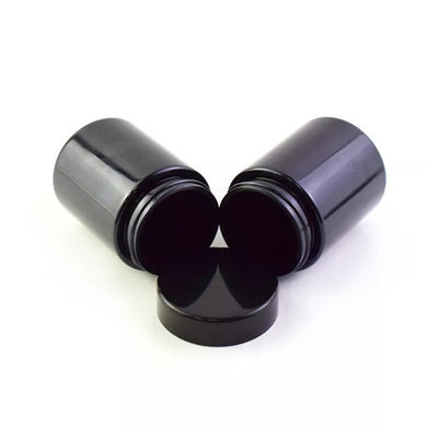 4oz Child Resistant Clear Black Glass Jars 4oz frosted glass candle jar air tight food storage containers