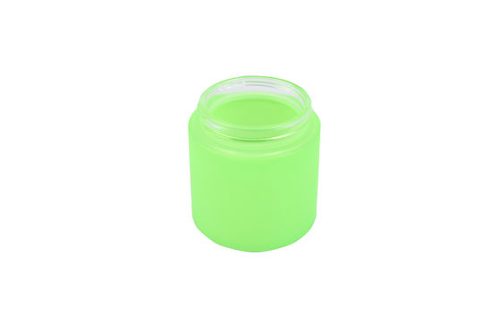 Custom Color Painted Glass Jar Smell Proof Semi Transparent With Match Lid Graphic Design 60ml
