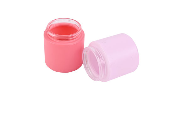 Custom Color Painted Glass Jar Smell Proof Semi Transparent With Match Lid Graphic Design 60ml