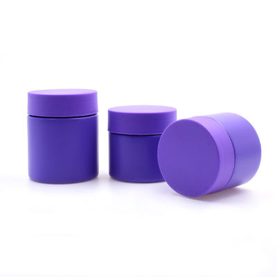 Child Resistant Wide Mouth Smell Proof Airtight Frosted Glass Jar Flower 60 120 150ml