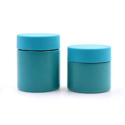 Child Resistant Wide Mouth Smell Proof Airtight Frosted Glass Jar Flower 60 120 150ml