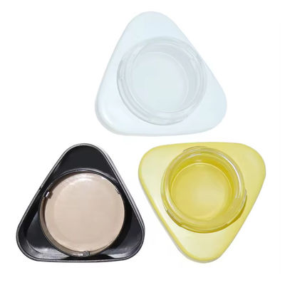 Op maat gedrukt 3ml 5ml 7ml 9ml Driehoekig Helder Wit Zwart Geconcentreerd Oliepot Mini Kinderwaardig Glaspot