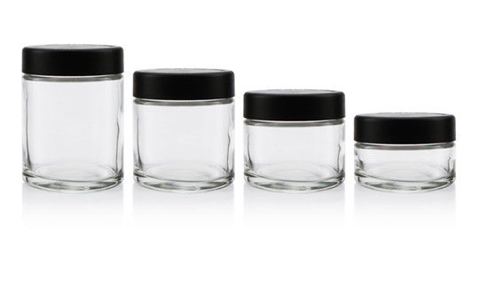 Kindersichere Original kleine Verpackung Kosmetik Glasbehälter mit Deckel Großhandel