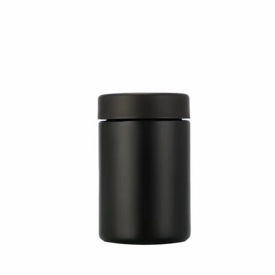 2 oz 3 oz Matte Zwart UV Zwart Droog Bloem Bevroren Glas Jar Custom Logo Geur Proof Kind Proof Veiligheidslot Deksel